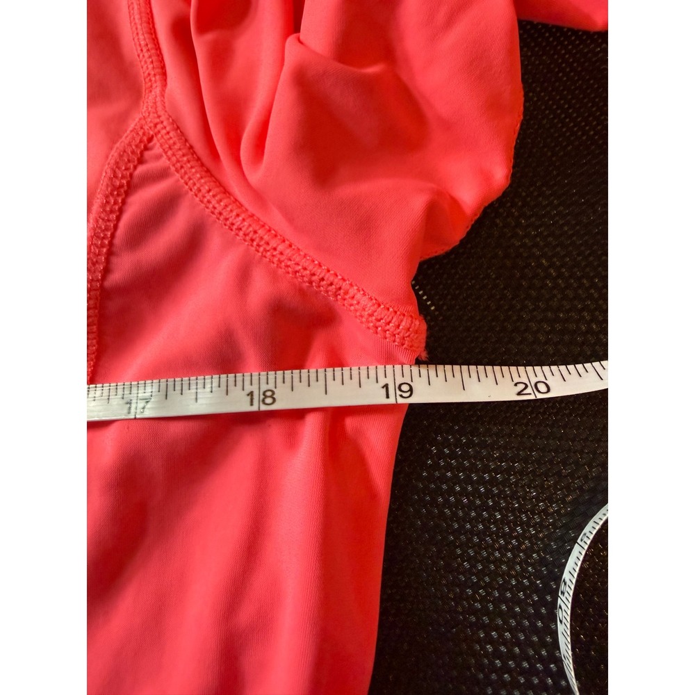 Lauren Ralph Lauren Performance Quarter Zip Pullover Pink Athletic Top XL - Picture 10 of 12